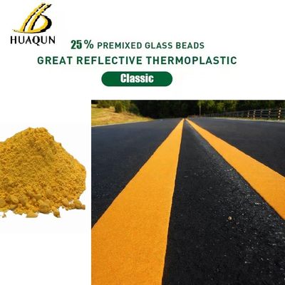 kaufen Klassische reflektierende Warmschmelzlinie Markierung Farbe 25% Glasperlen Thermoplastische Straßenmarkierung Farbe Online-Herstellung