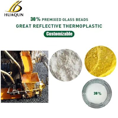 kaufen Anpassbare reflektierende Warmschmelzlinie Markierung Farbe 30% Glasperlen Thermoplastische Straßenmarkierung Farbe Online-Herstellung