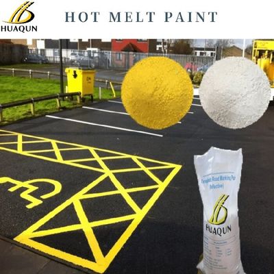 Besorgen Hochreflexive Thermoplastische Straßenmarkierung Farbe Gelb und Weiß oder individuell Online-Herstellung