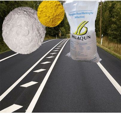 kaufen Hot Melt Hersteller AASHTO Reflexive Highway Thermoplastische Straßenmarkierung Farbe 30%Vorgemischte Glasperlen Straßenmarkierung Farben Online-Herstellung