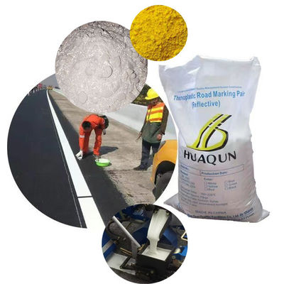 kaufen Hochreflexive thermoplastische Straßenmarkierungsfarbe Pulverbeschichtung mit Glasperlen hauptsächlich Harzprodukt Online-Herstellung