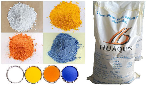 kaufen Schnell trocknender, stark haftender HOEM Weiß Gelb Blau Orange Thermoplastischer Fahrbahnmarkierungsfarbe Originalfabrik Online-Herstellung