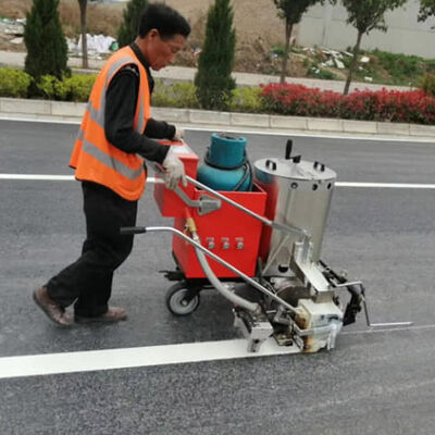 kaufen Guangzhou-Fabrik reflektierende Straßennummer-Markierung Farbpulver mit vorgemischten Glasperlen Online-Herstellung