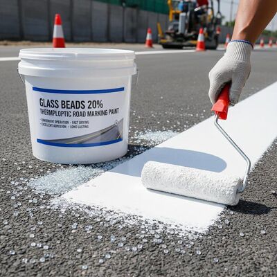 kaufen Thermoplastischer Fahrbahnmarkierungsfarbstoff mit 20% Glasperlen für starke Haftung und schnelles Trocknen Online-Herstellung