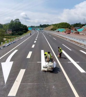 Warm schmelzende thermoplastische Straßenmarkierung Farbe Gelb Farbe glatt und fließend