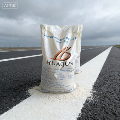 Schnell trocknende thermoplastische Straßenmarkierungsfarbe mit hochsichtbaren Glasperlen für eine langlebige Straßenverkehrssicherheitsbeschichtung