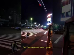 Langlebige und verschleißbeständige thermoplastische Farbe zur schnellen Trocknung von Straßenzeichen