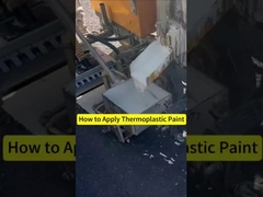 Sehr sichtbare thermoplastische Farbe für Straßenmarkierungen Schnelle und einfache Anwendung