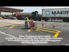 Gelbe thermoplastische Farbe