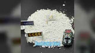 Schnell trocknende Straßenfarbe zur Verkehrskontrolle